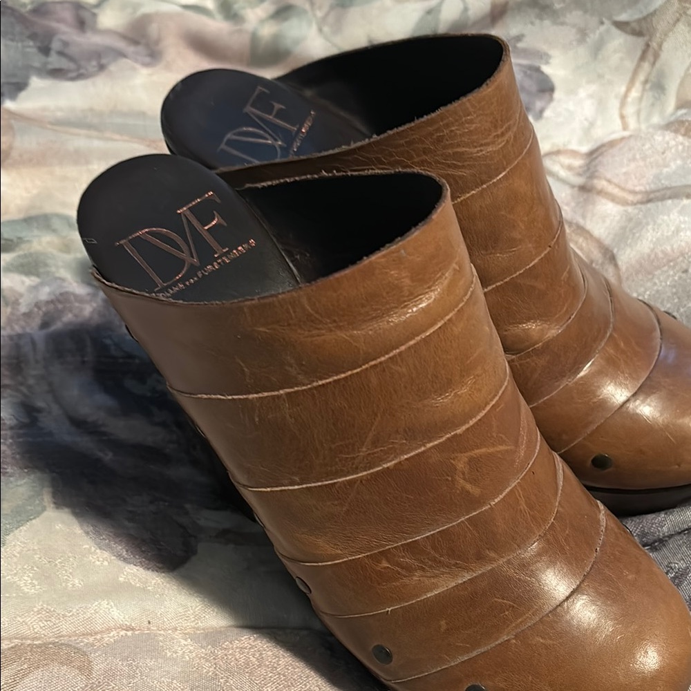 Diane Von Furstenberg Women's Brown Leather Shoes